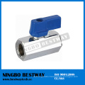 Chrome Coated Brass 1/4 Inch Mini Ball Valve Fxf (BW-B102)